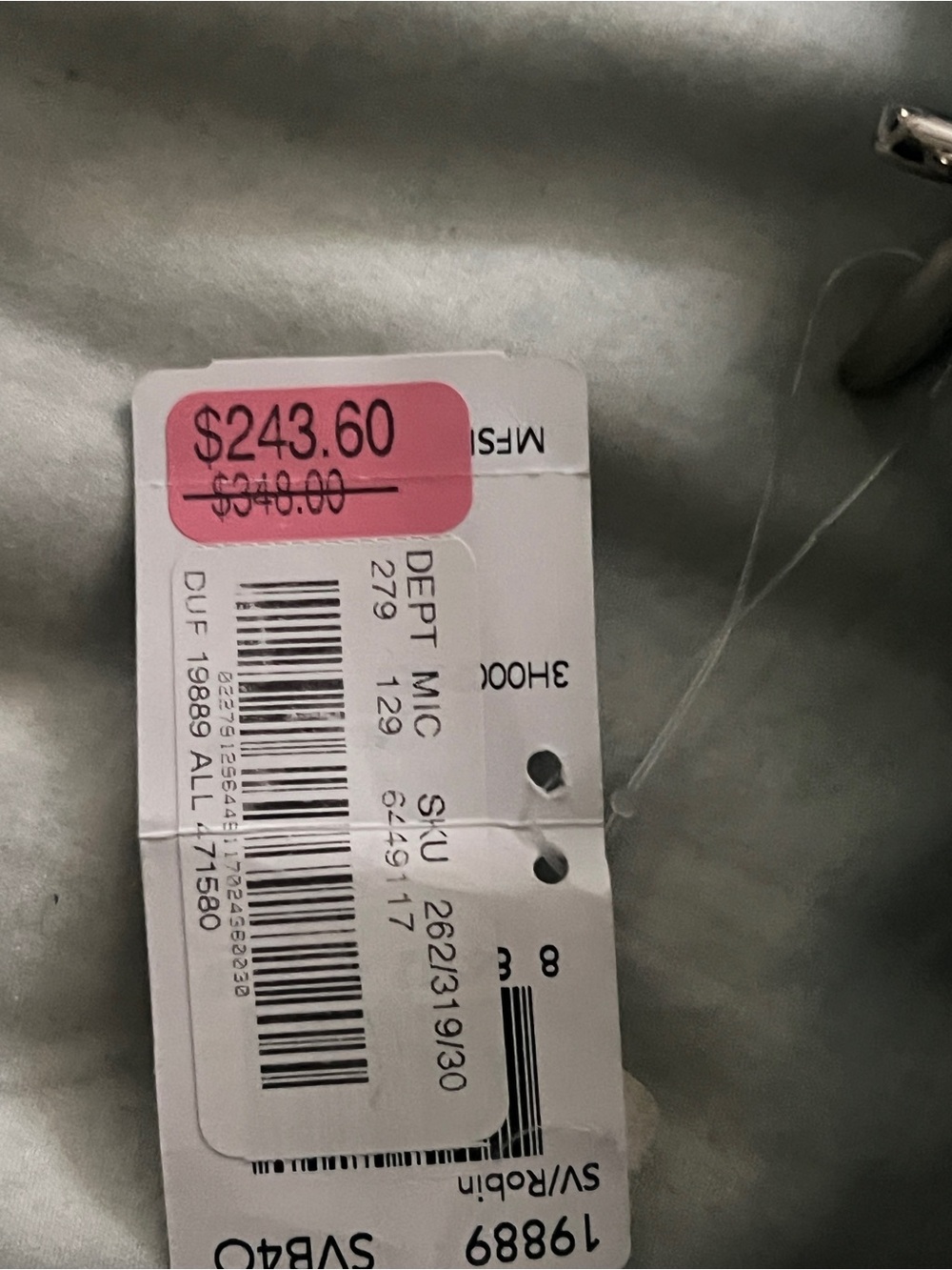 Coach Crossbody Bag with Pink Price Tag